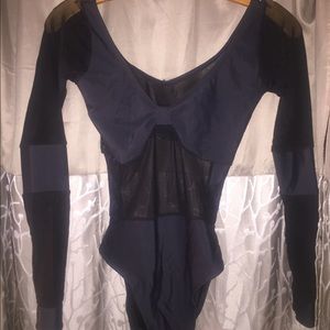 Cute mesh whole piece swimsuit. Black size medium